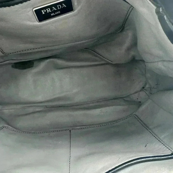 PRADA Nappa Gaufre B2599L Nero + 🆓 ENTRUPY COA - Picture 8 of 16